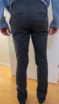 Spodnie grafitowe zara man chinosy 38 M