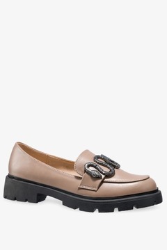 ТУФЛИ СКОЛЬЗЯЩИЕ ЖЕНСКИЕ НА ПЛАТФОРМЕ С МОДНОЙ ДЕКОРАТИВНОЙ ЗМЕЕЙ, размер 41