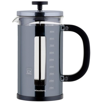 ZAPARZACZ TŁOKOWY DO KAWY HERBATY SZARY 1000ml