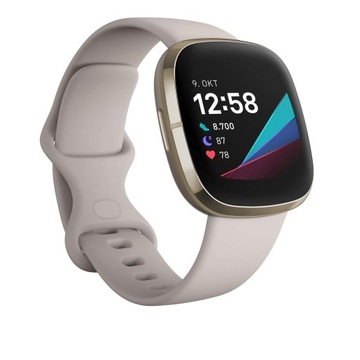 Smartwatch Fitbit FB512GLWT kremowy