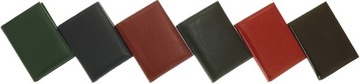 ЧЕХОЛ ДЛЯ ДОКУМЕНТОВ РЕГИСТРАЦИОННАЯ КАРТОЧКА, КОЖА, 5 цветов