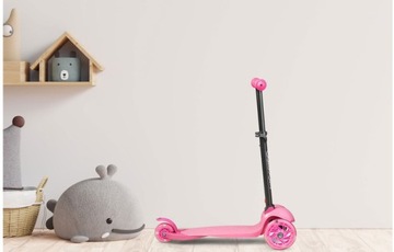 СКЛАДНОЙ ТРЕХКОЛЕСНЫЙ БАЛАНСОВЫЙ СКУТЕР LED-РОЗОВЫЙ