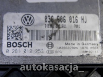 GOLF 5 JEDNOTKA MOTORU 03G906016HJ 2,0 TDI BKD