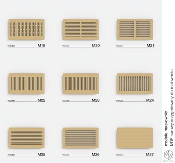Накладка на решетку радиатора 68х219см M18 Raw