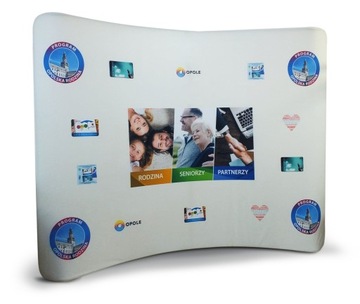 Арочная рекламная стена 300x230см Design Print, односторонняя