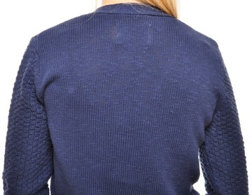 WRANGLER sweter NAVY knitted RP LONG CARDIGAN S 36