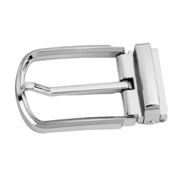 Dwustronna klamra paska Regulowana Casual Business Single Prong, srebrna