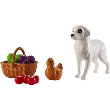 ТРАКТОР БАРБИ С ПРИЦЕПОМ И СОБАКОЙ GFF49