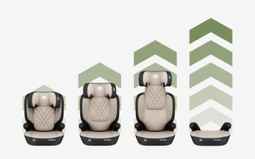 Автокресло Isofix i-Size TULANO, бежевое, с подножкой, 15–36 кг