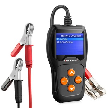 ТЕСТЕР АККУМУЛЯТОРА KW600 ПОЛЬСКИЙ ЯЗЫК J.PL 6V 12V