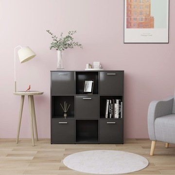 Regał VidaXL 802932 90 cm x 90 cm x 30 cm odcienie szarości