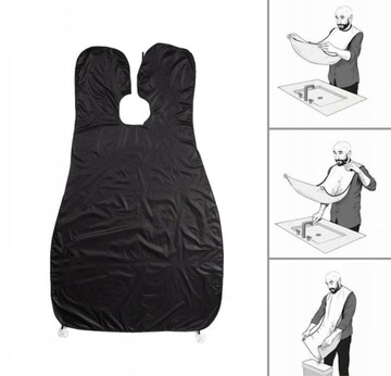 ФАРТУК-НАКИДКА ДЛЯ БРИТЬЯ БОРОДЫ С ПРИСОСКАМИ