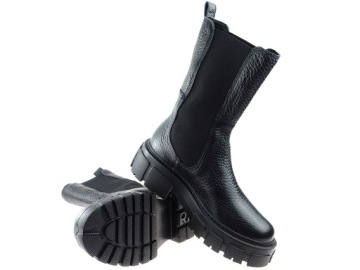 Ботильоны на платформе Ryłko 2XVY4 V черные, кожа НОВИНКА 39