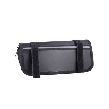 Комплект для ремонта велосипеда, многофункциональный инструмент, насос с шестигранным ключом, застежки-липучки в чехле на раму.