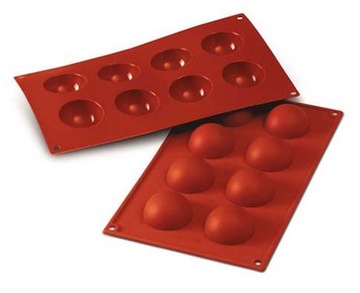 Forma silikonowa KULE 5 cm Półkule