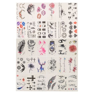 30 ЛИСТОВ РЕАЛИСТИЧЕСКИХ НАКЛЕЙКОВ С ТАТУ