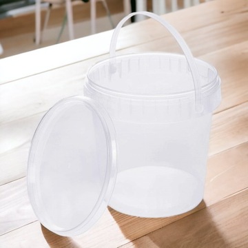 ПРОЗРАЧНОЕ ВЕДРО С КРЫШКОЙ ДЛЯ ЕДЫ, СЕРТИФИКАТ 1100МЛ