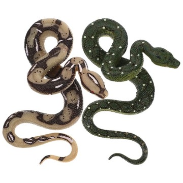Фигурка змеи модели Python, резиновое животное, 2 шт.