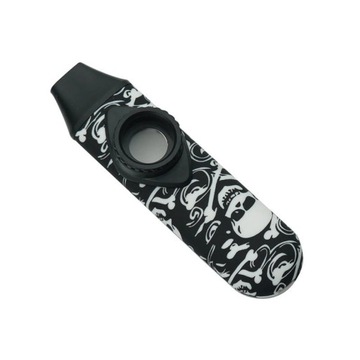Kazoo Plastikowe CZARNE CZASZKA - Flet Rzezańców Mirliton