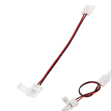 Złączka do taśmy LED 10mm zaciskana dwust. z przew