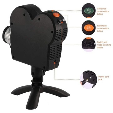 ОКНО ПРОЕКТОР ЭКРАН ХЭЛЛОУИН РОЖДЕСТВО