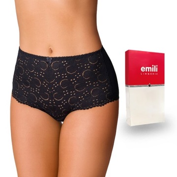 Кружевные трусики EMILI Ulla, хлопок, черный, L