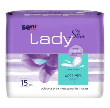 Wkładki podkłady anatomiczne Seni Lady Extra 15 szt