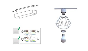 ПОДВЕСНОЙ СВЕТИЛЬНИК DIAMOND LOFT EDISON, DRILLION CHARLAND