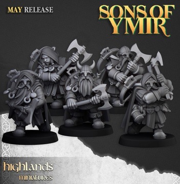 Dwarf Rangers with Two-Handed Axes - 1x - WHFB