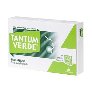 Tantum Verde 30past. mięta gardło przeziębienie