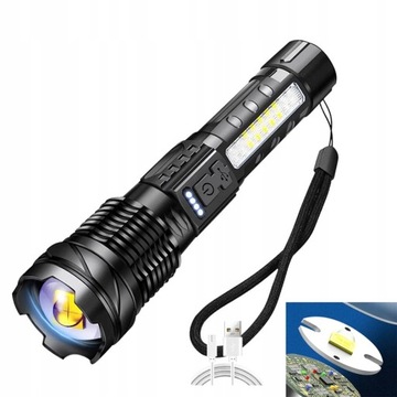 Biała Latarka Laserowa, Ładowalna Lampa Kempingowa