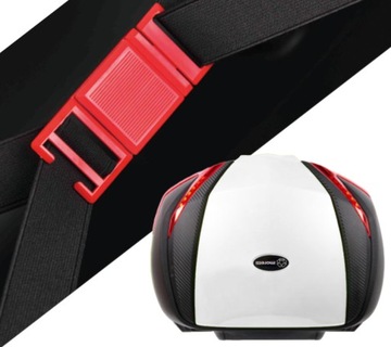 Багажник Moretti MR-888, 35л, белый, красный отражатель