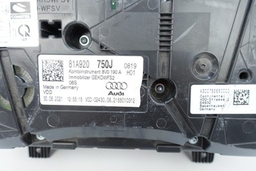 AUDI Q2 81A 2016- PŘÍSTROJOVÁ DESKA BUDÍKY 81A920750J
