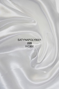 SATYNA PODSZEWKOWA POLIESTER8001 Ivory 228