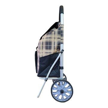 Алюминиевая тележка STRONG, БОЛЬШИЕ КОЛЕСА, на шарикоподшипниках.