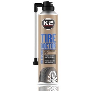 K2 TIRE DOCTOR USZCZELNIA PRZEBITE OPONY 400ML | do naprawy opon