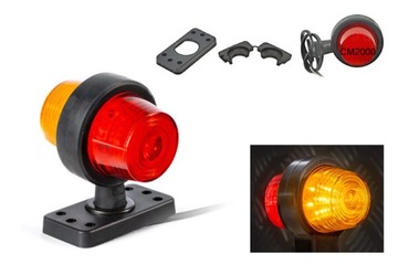 SVĚTLO KONTURA FT-147 A C/Z LED ČERVENĚ ŽLUTÝ DO PŘÍVĚS NÁKLADNÍ AUTO ROHOVÉ