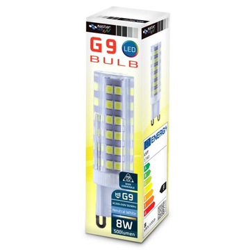 10x Żarówka G9 LED 8W do żyrandoli MASTER LED