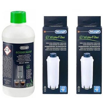 Odkamieniacz Delonghi do ekspresu EcoDecalk 500 + 2x Filtr DLS C002 SER3017