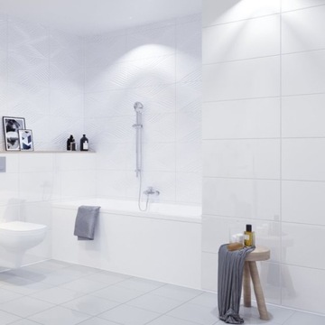PŁYTKI ŚCIENNE ICE WHITE POŁYSK 30x60 #050 gat. II