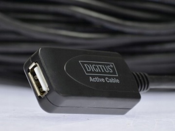 Удлинительный кабель DIGITUS Active USB A 2.0, 20 м