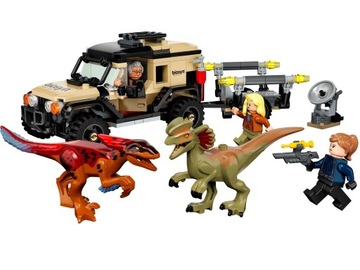 LEGO Jurassic World 76951 Transport pyroraptora i dilofozaura Prezent