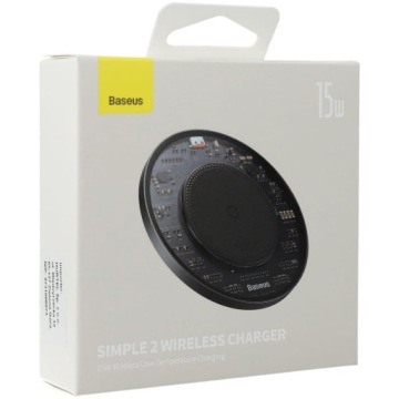 Индуктивное зарядное устройство Baseus Simple 2 15 Вт, чёрное