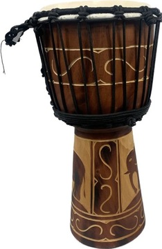 KG Djembe DJZC 40-B2 Elephant Dark Red Burn Texture