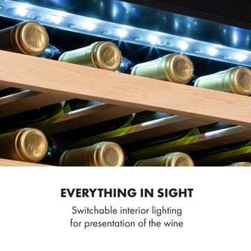 KLARSTEIN ВИННЫЙ ХОЛОДИЛЬНИК ВИННЫЙ ХОЛОДИЛЬНИК ВИННЫЙ ГАРАЖ 41 БУТЫЛКА 5-22°C