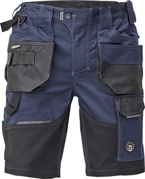 krótkie SPODENKI szorty elastyczne WSTAWKI DAYBORO STRETCH granatowe r. 62