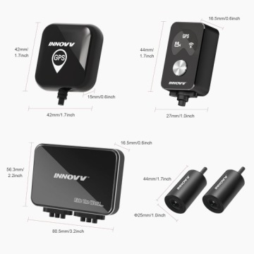 INNOVV K7 Мотоциклетный видеорегистратор Dual Full HD 1080p с ночным режимом