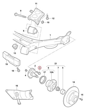 ВИНТЫ КРЕПЛЕНИЯ ЗАДНЕЙ КРЫШКИ ДИСКА VW OE N90758902 4 шт.