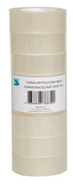 Taśma klejąca biurowa Tres 19 mm x 33 m 8 sztuk