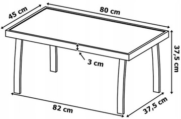 ZESTAW MEBLI OGRODOWYCH SOFA FOTELE STOLIK MEBLE NA OGRÓD TARAS BALKON 4w1